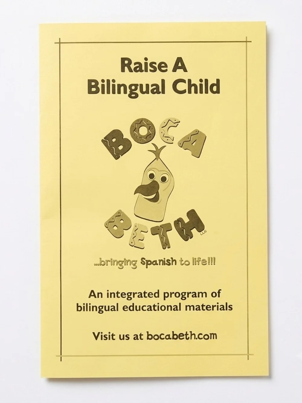Vintage Boca Beth Spanish Learning Set Puppet CD VHS
